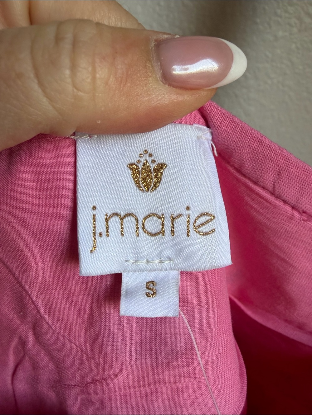 NWT J.Marie HOT PINK EMBROIDERED LANDON MIDI DRESS Sz S - Picture 9 of 13